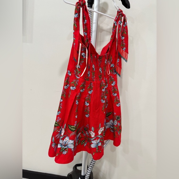 FARM Rio Red Floral Mini Dress - Picture 11 of 14